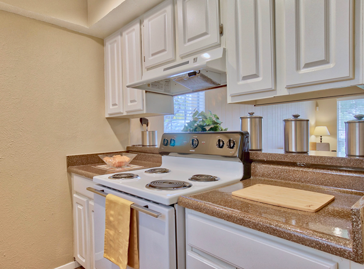 Kitchen l Woodlands of Plano Apartments in Texas